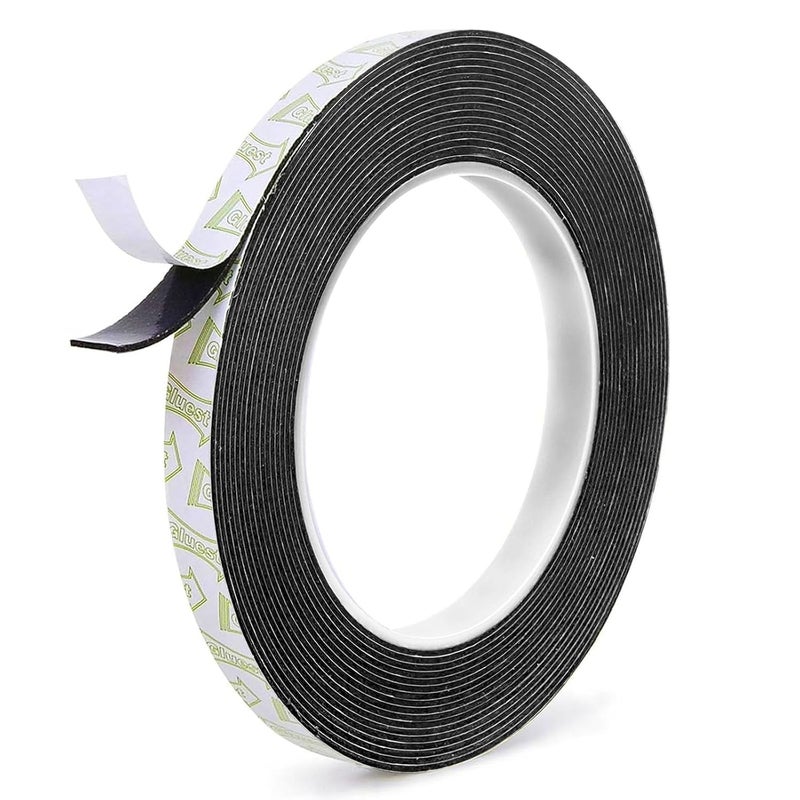 Gluest Double Sided Tape Heavy Duty,0.39INx 16.5FT Removeable Mounting Tape No Damage Wall Tape Damage Free Picture Hanging Strips,Strong Adhesive Strips Foam Tape for Home Office Decor Poster Art Craft - Image 1